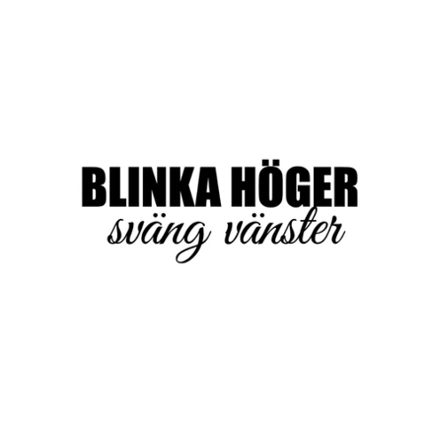 Blinka Höger Sväng Vänster - Dekal