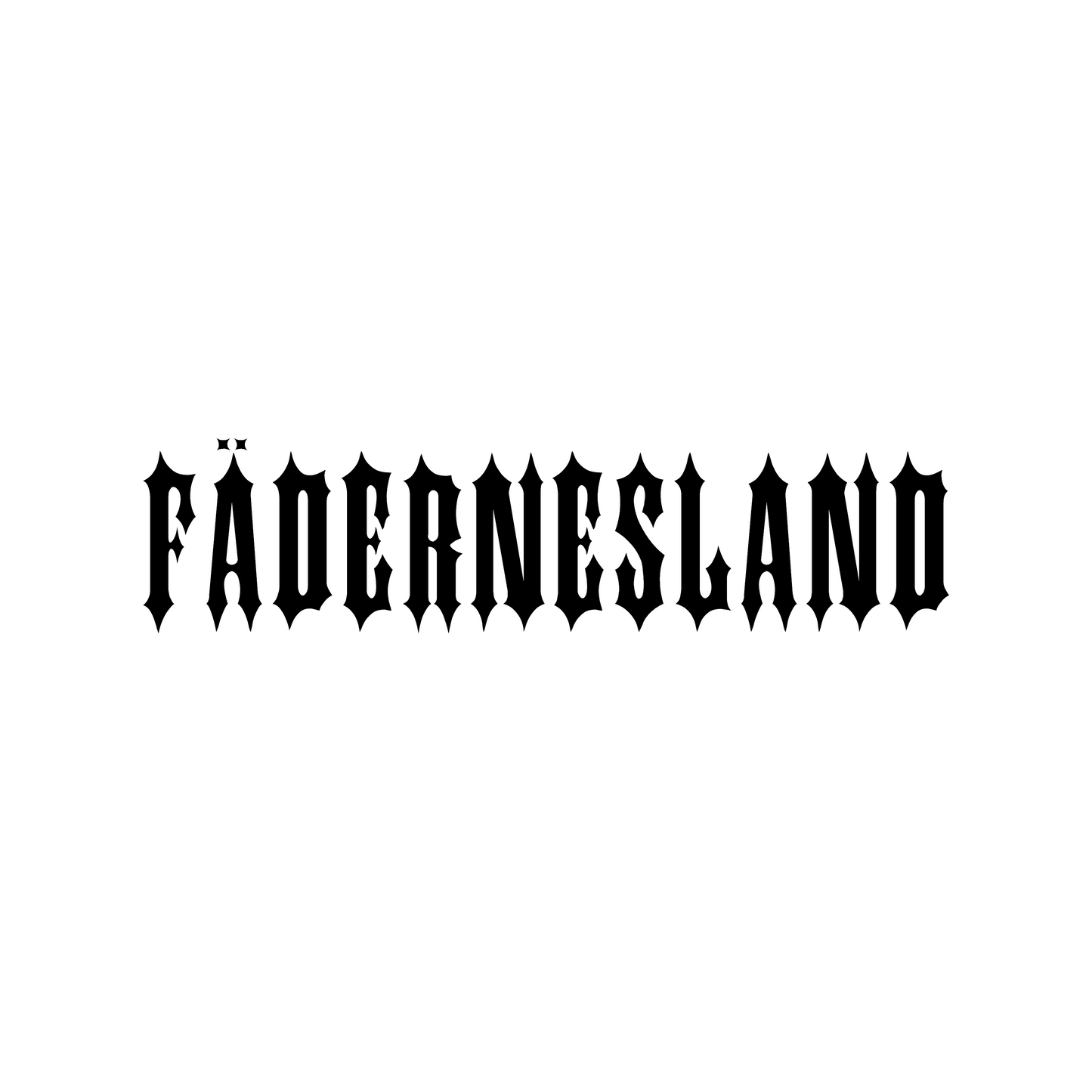 FÄDERNESLAND - DEKAL