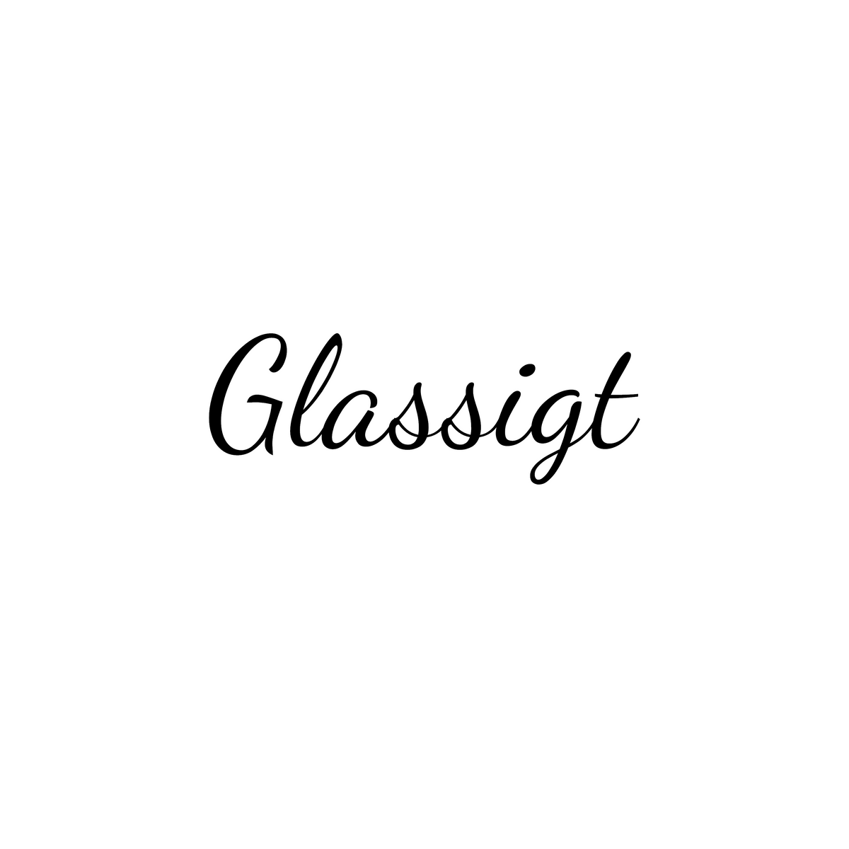Glassigt - Dekal