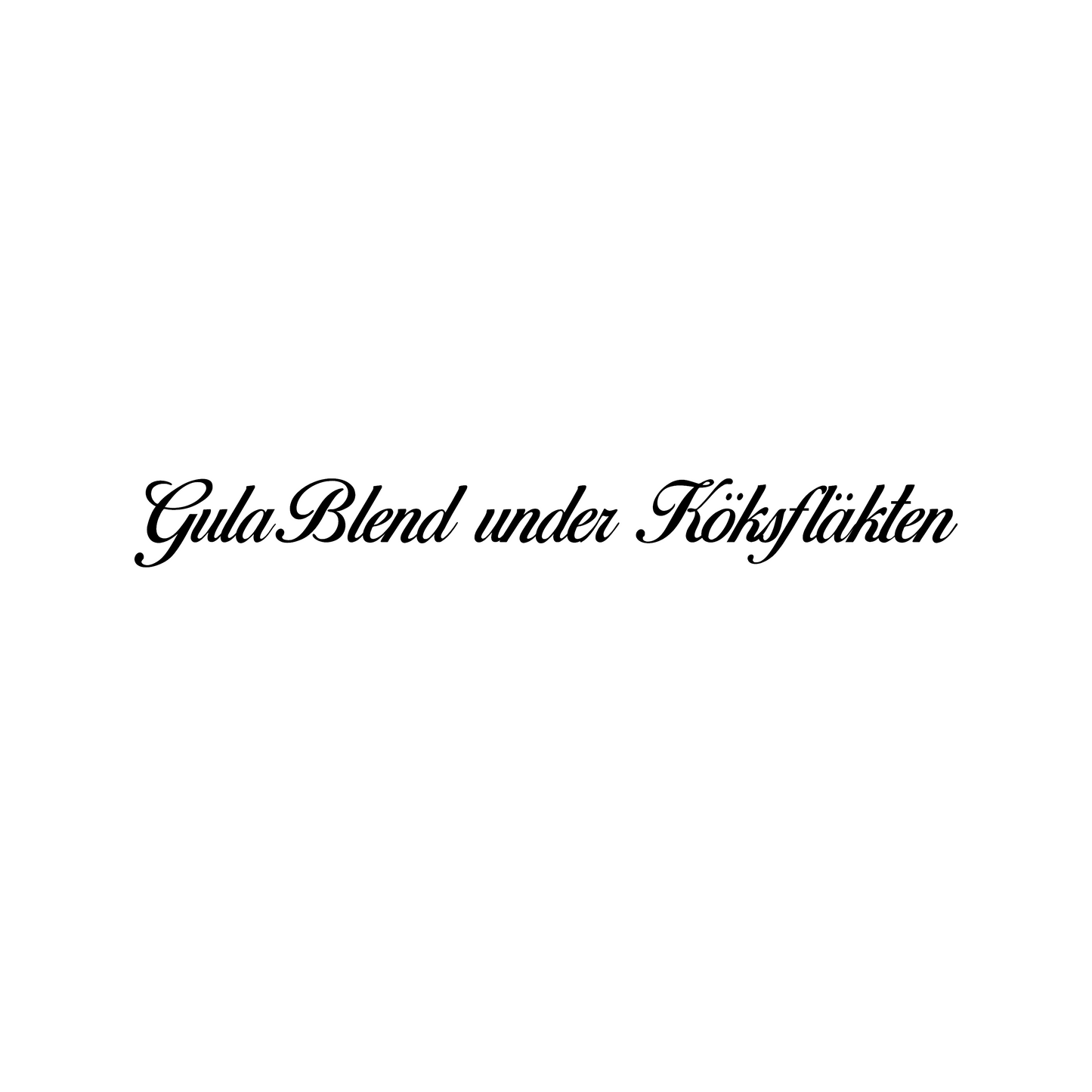 Gula Blend under Köksfläkten - Dekal