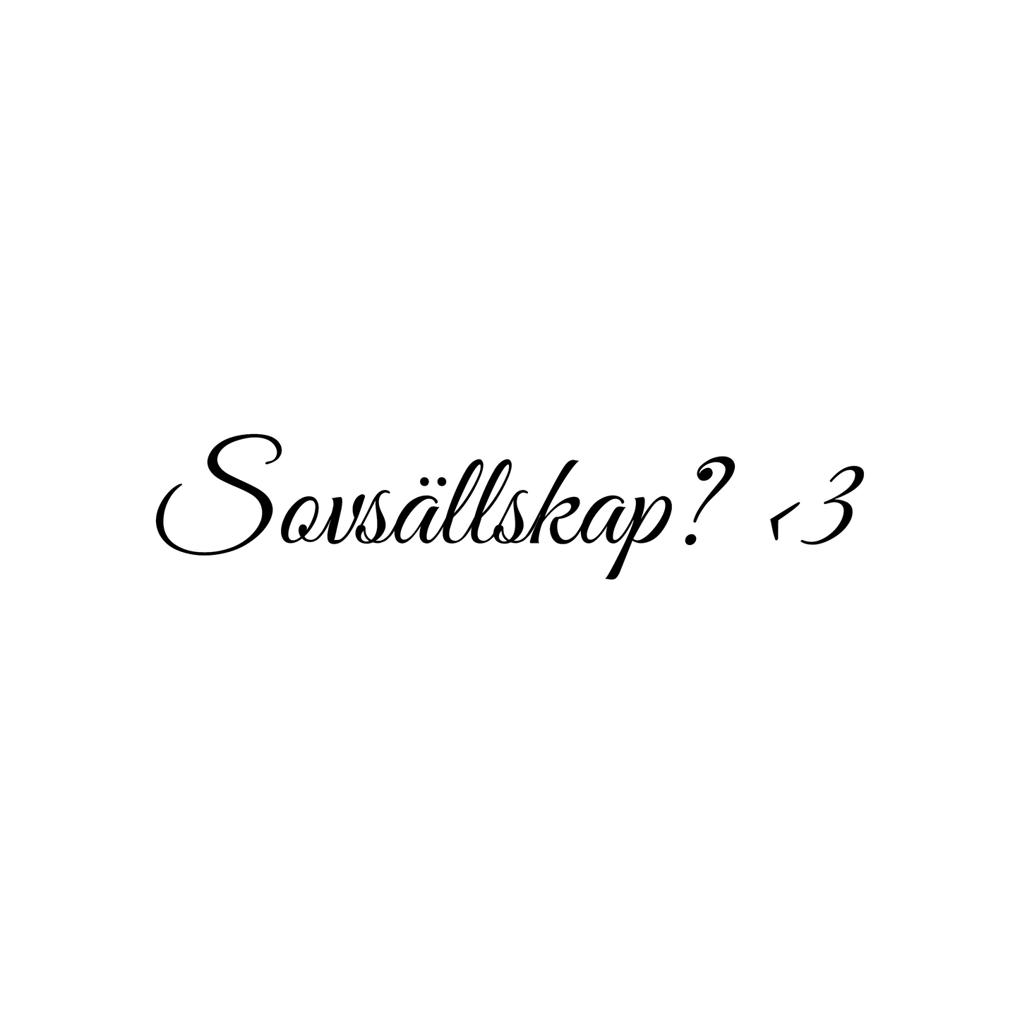 Sovsällskap? <3 - Dekal