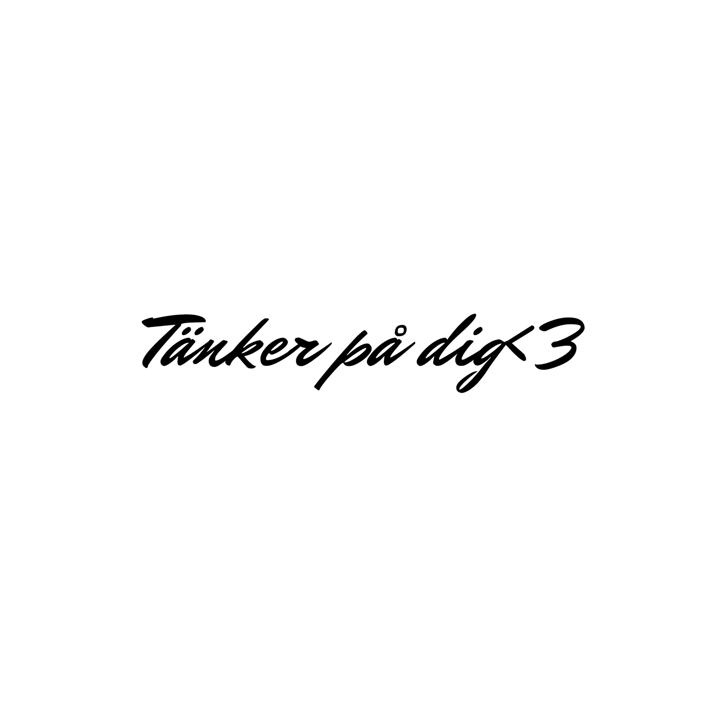 Tänker på dig<3 - dekal - Dunkerz Dekaler