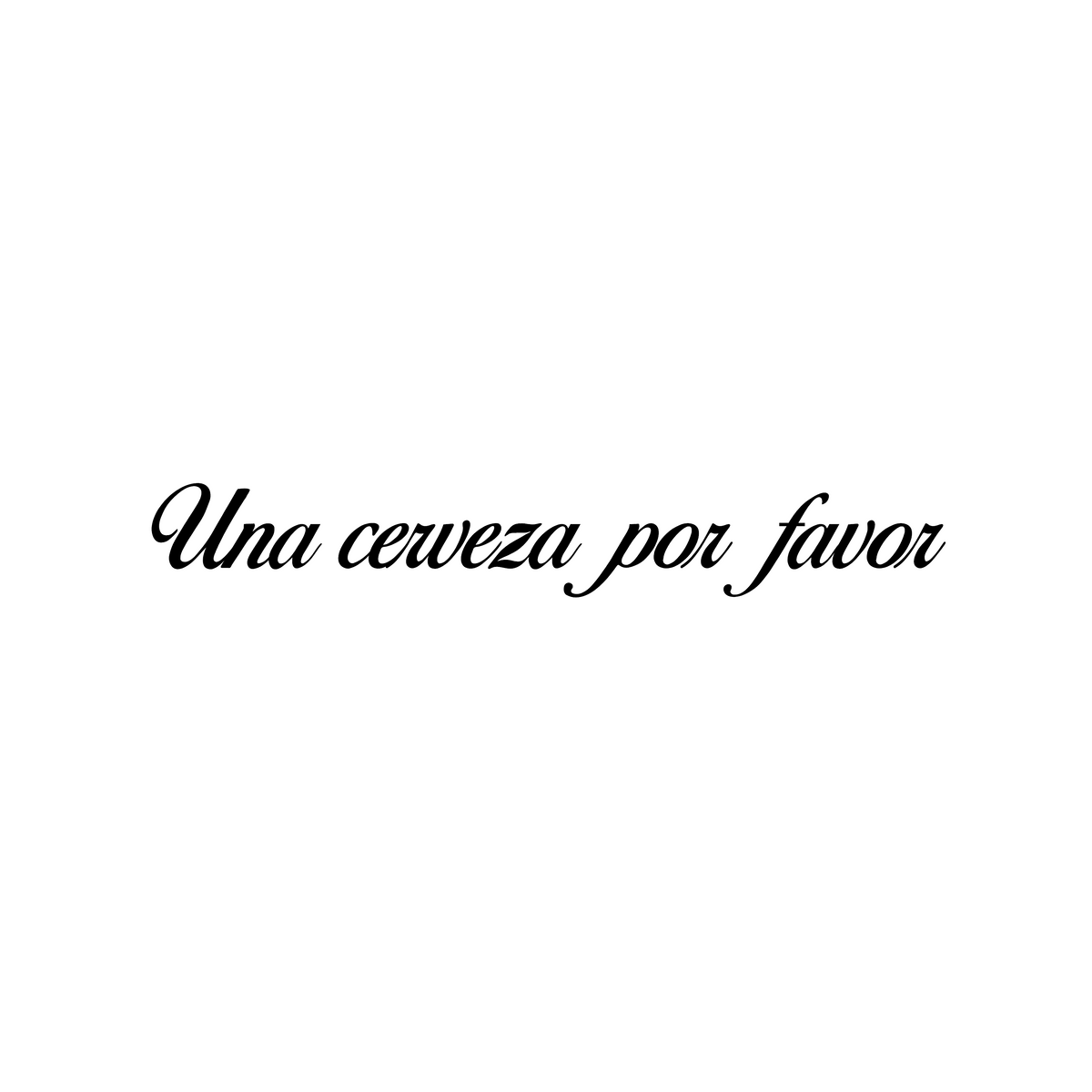 Una cerveza por favor - Dekal