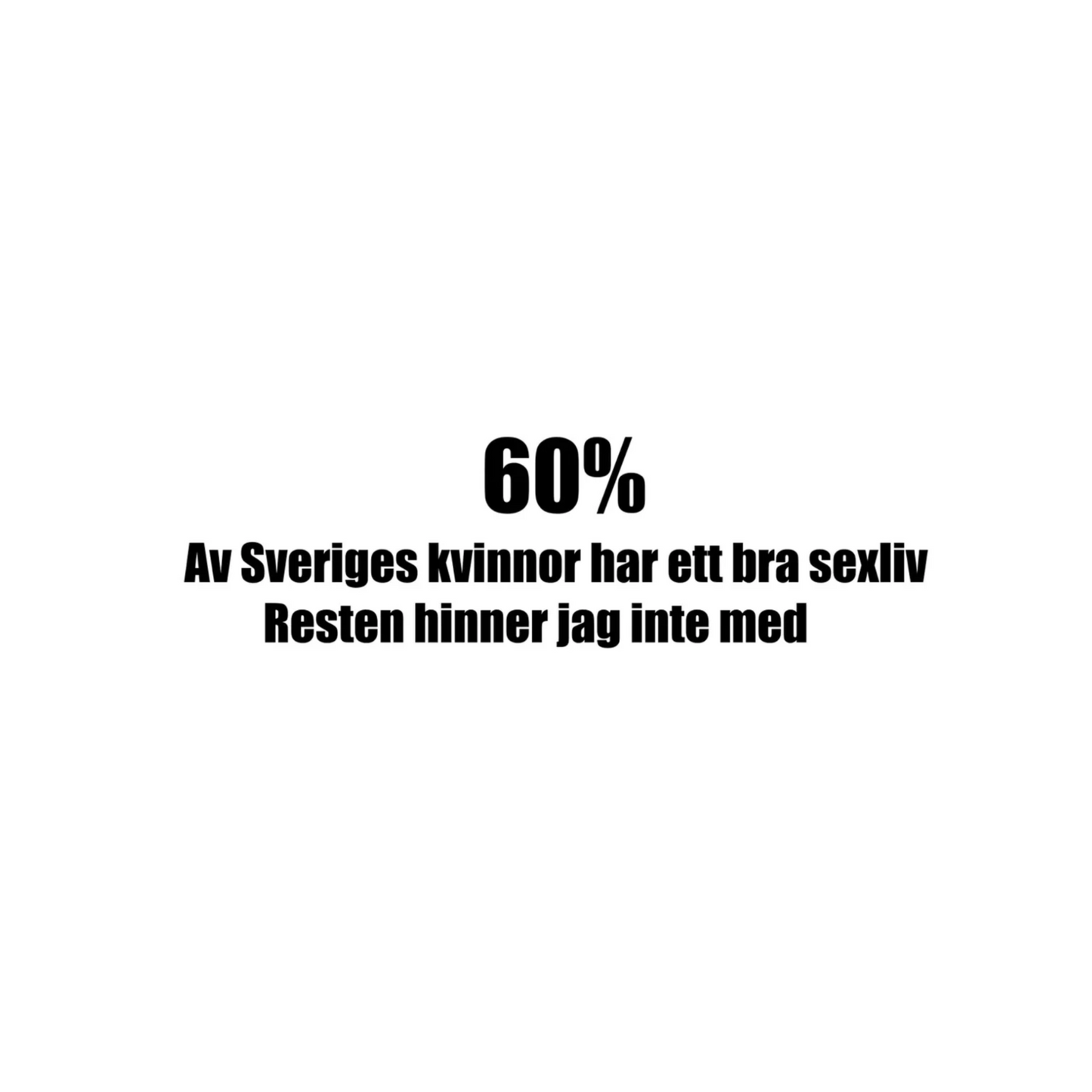 60% av Sveriges kvinnor - Dekal