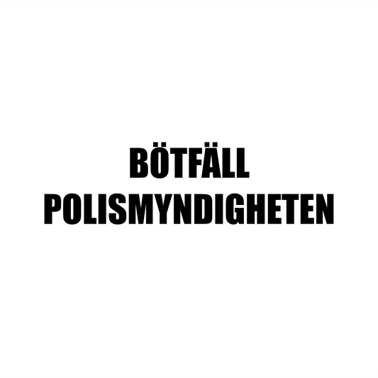 BÖTFÄLL POLISMYNDIGHETEN - Dekal