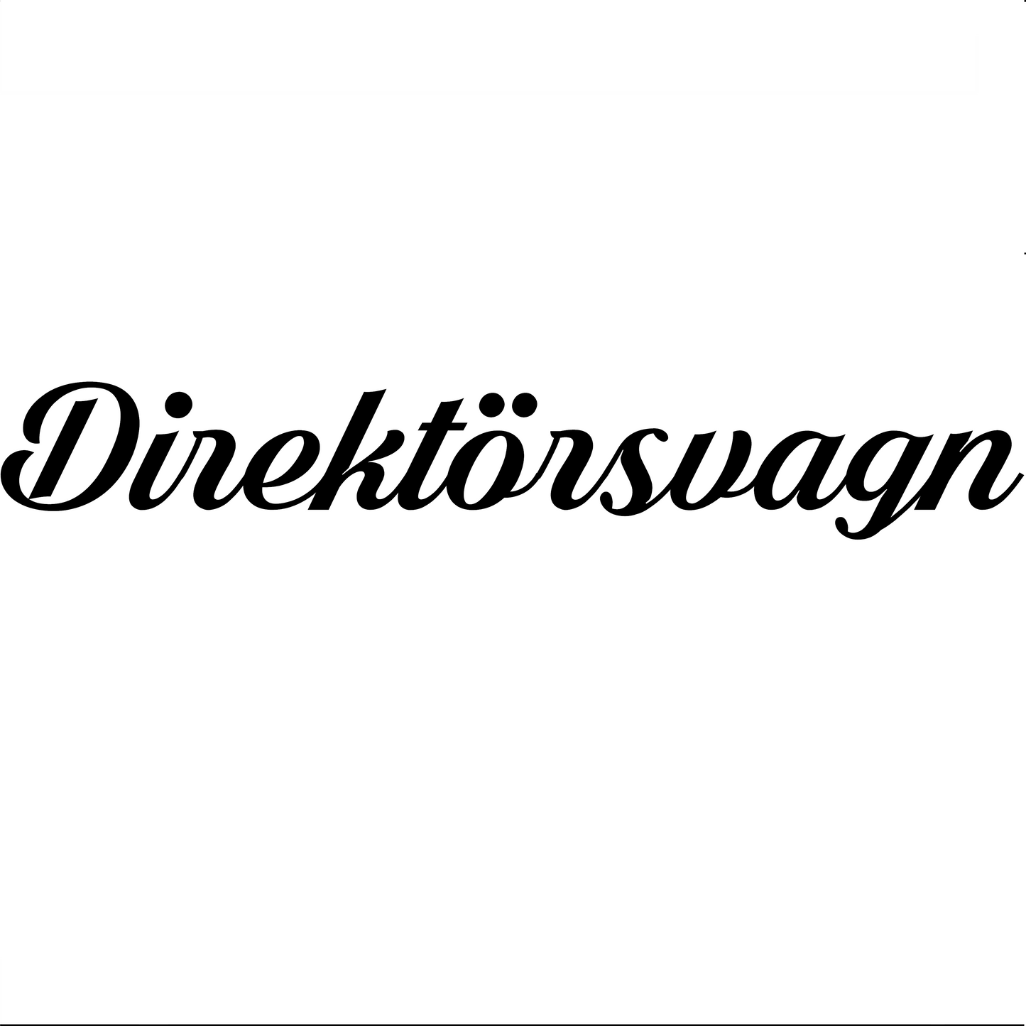 Direktörsvagn - Dekal