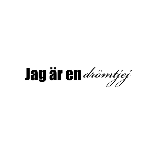 Jag är en drömtjej - Dekal