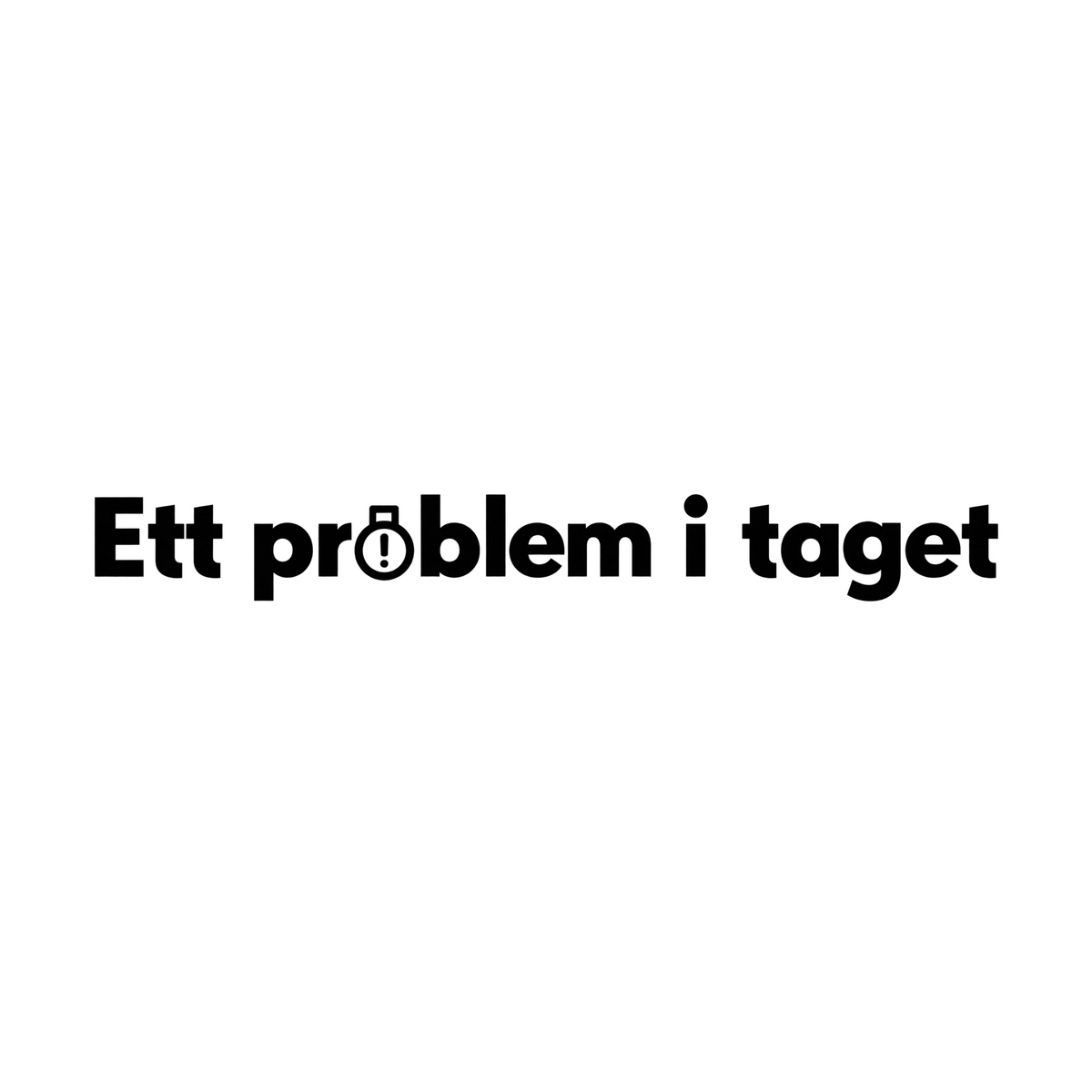 Ett problem i taget - Dekal