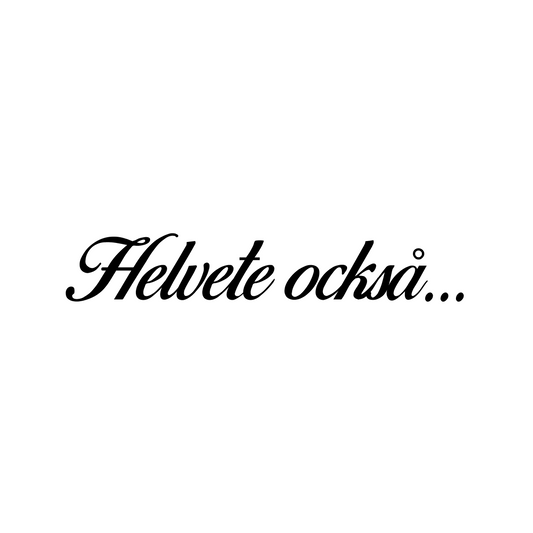 Helvete också... - Dekal