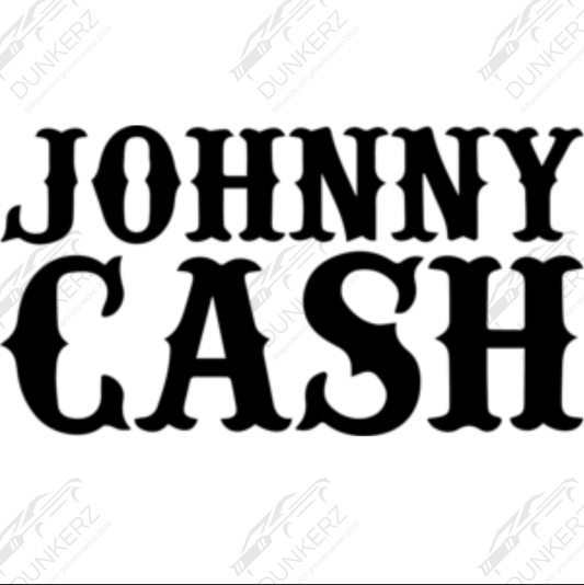 Johnny Cash - Dekal - Dunkerz Dekaler