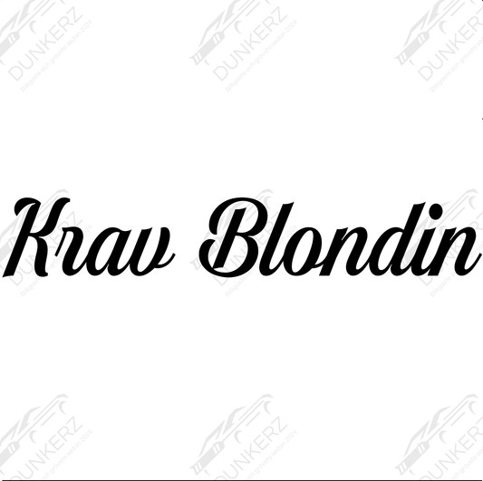 Krav Blondin - Dekal - Dunkerz Dekaler