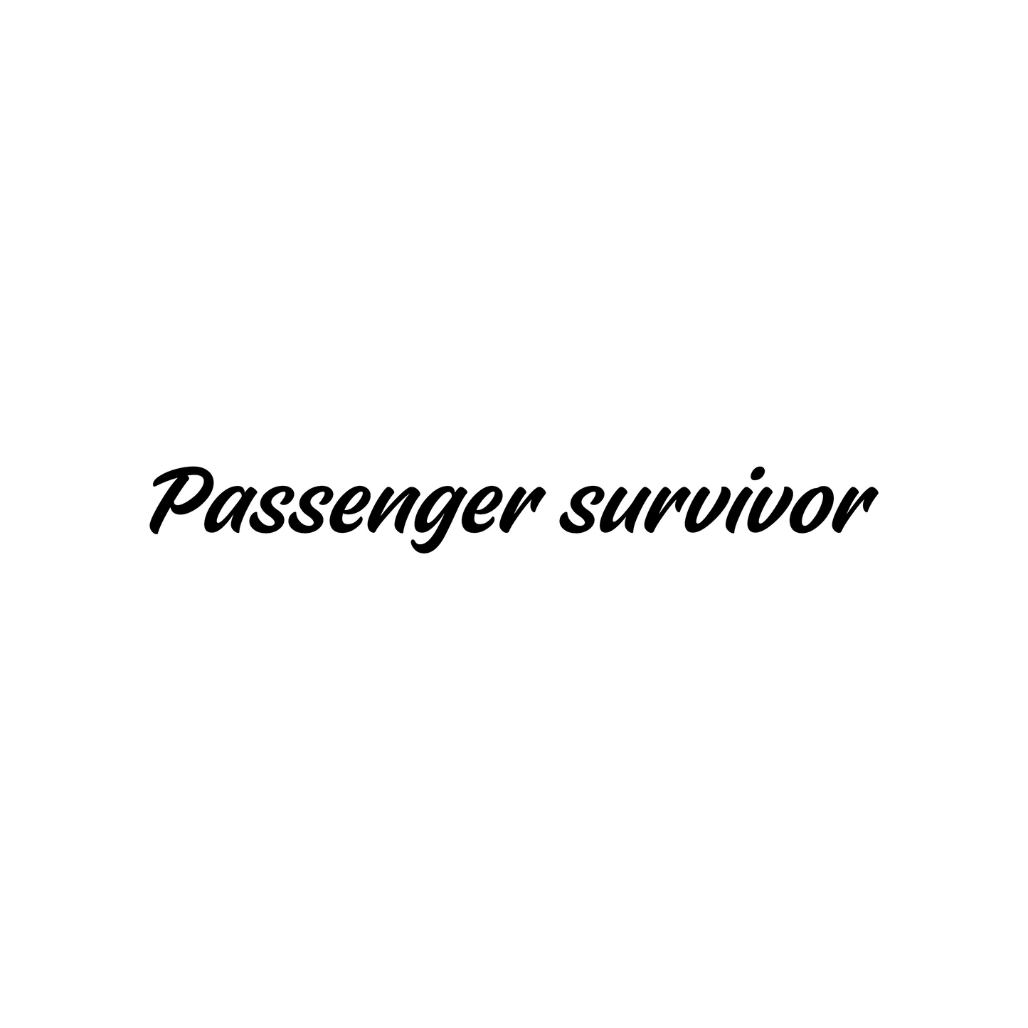 Passenger survivor - Dekal