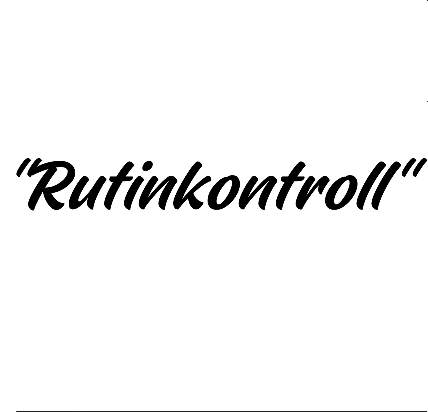 "Rutinkontroll" - Dekal