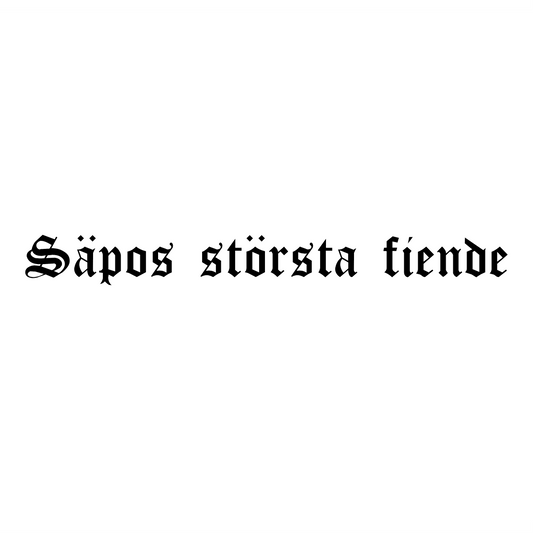 Säpos största fiende - Dekal
