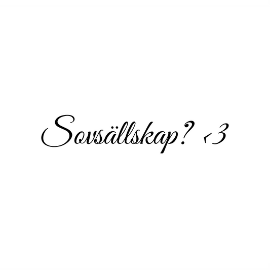 Sovsällskap? <3 - Dekal