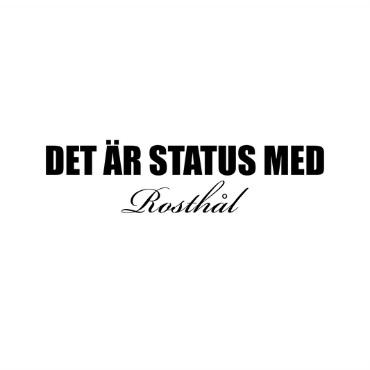 Det är status med rosthål - Dekal