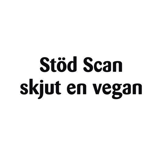 Stöd Scan Skjut En Vegan - Dekal