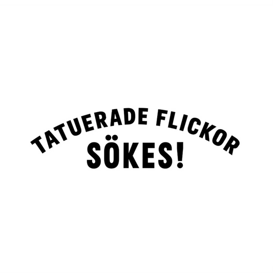 Tatuerade flickor sökes - Dekal